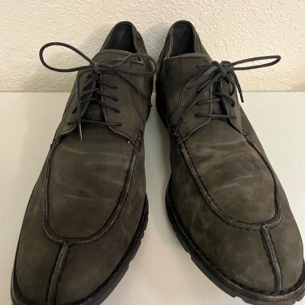 Cole Haan Dark Gray Leather Oxfords